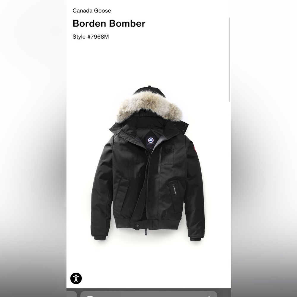 Canada goose Borden Bomber - Black Small